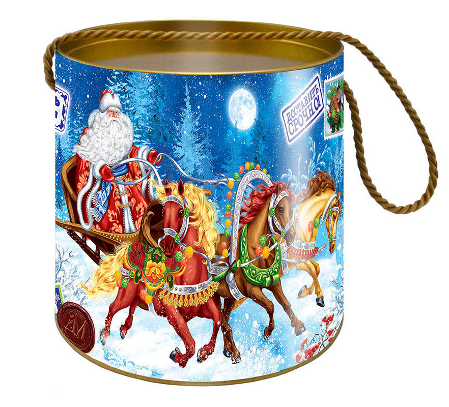 Новогодний подарок "Туба упряжка" 400гр