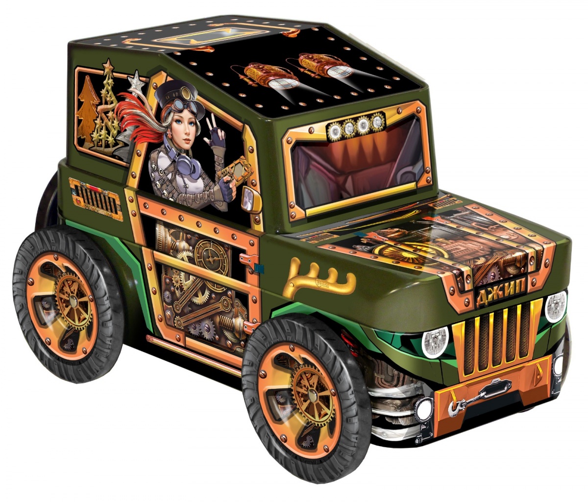 Новогодний подарок "Джип патриот" 300гр