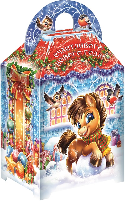 Новогодний подарок "Конь каштан"1,5кг