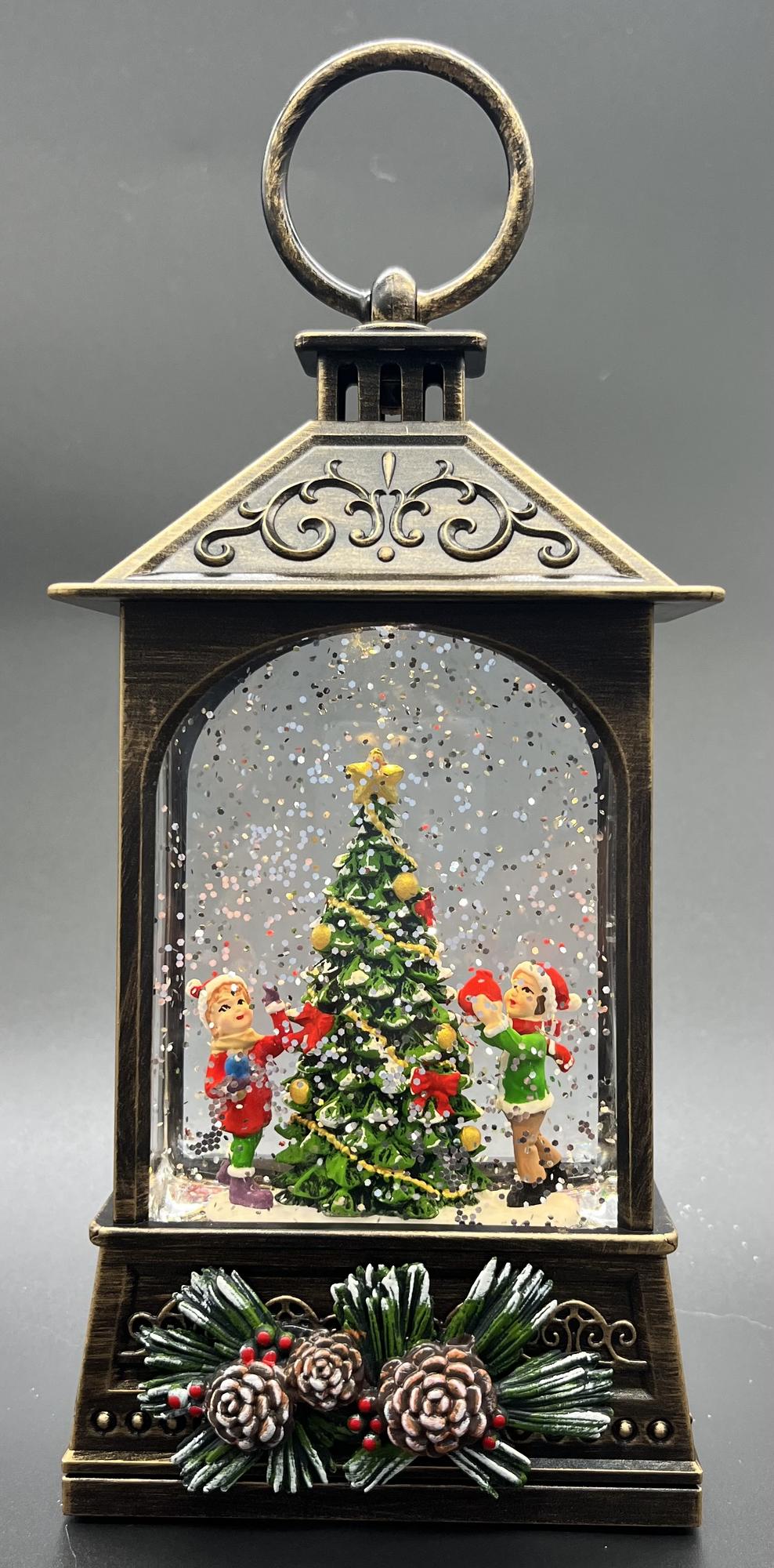 Новогодний подарок "Фонарь с шишками"