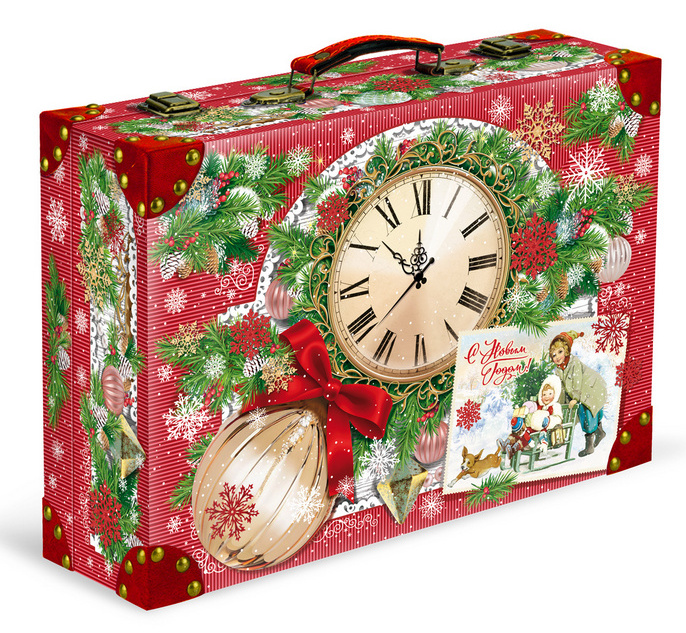 Новогодний подарок "Чемодан скоро праздник"1кг