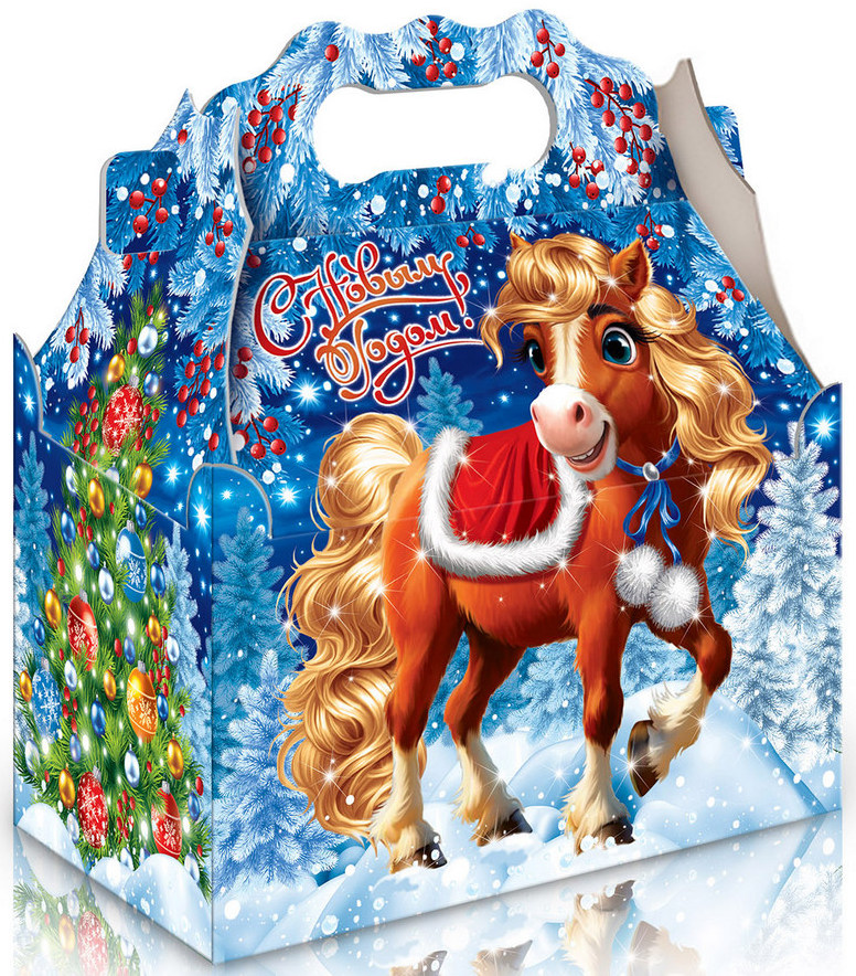 Новогодний подарок "Ларец златик" 900гр