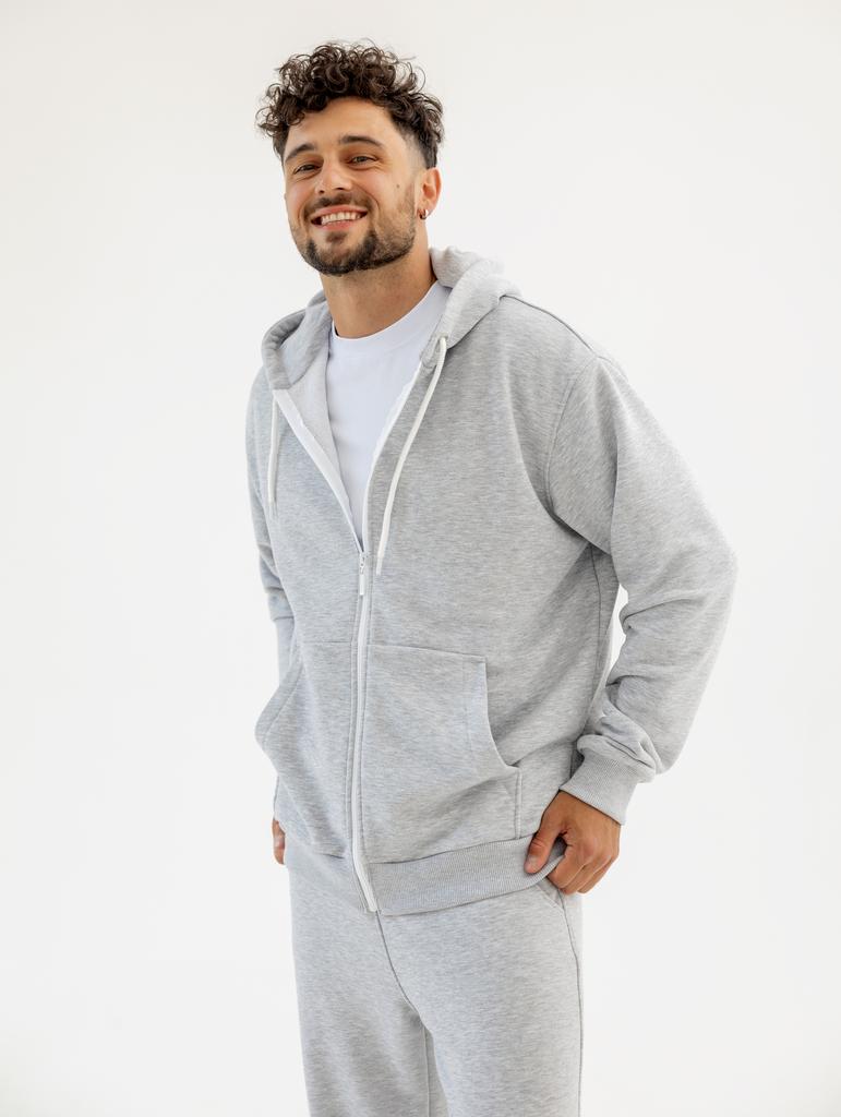 Худи ZIP MEN Меланж