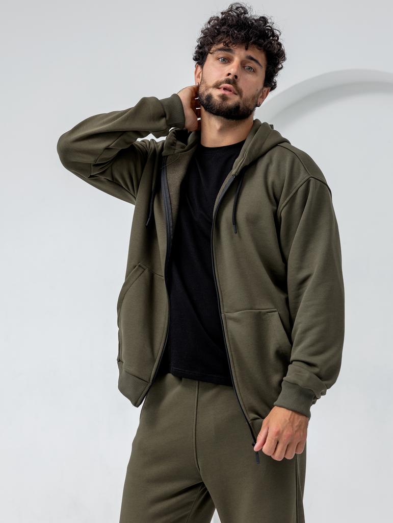 Худи ZIP MEN Хаки