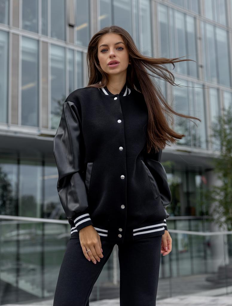 Куртка BOMBER Черный/Тофу