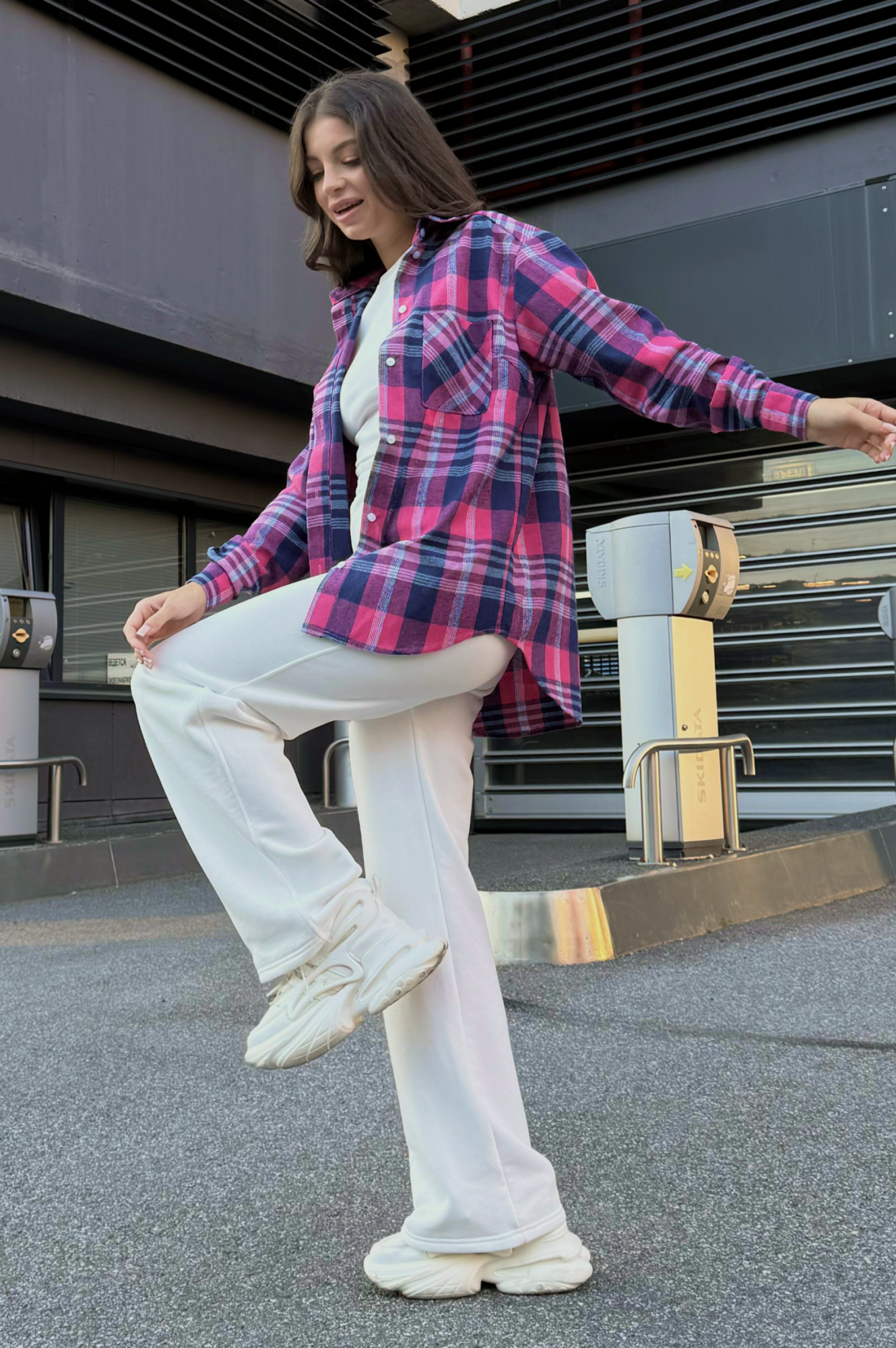 Рубашка PLAID Розовый/Синий