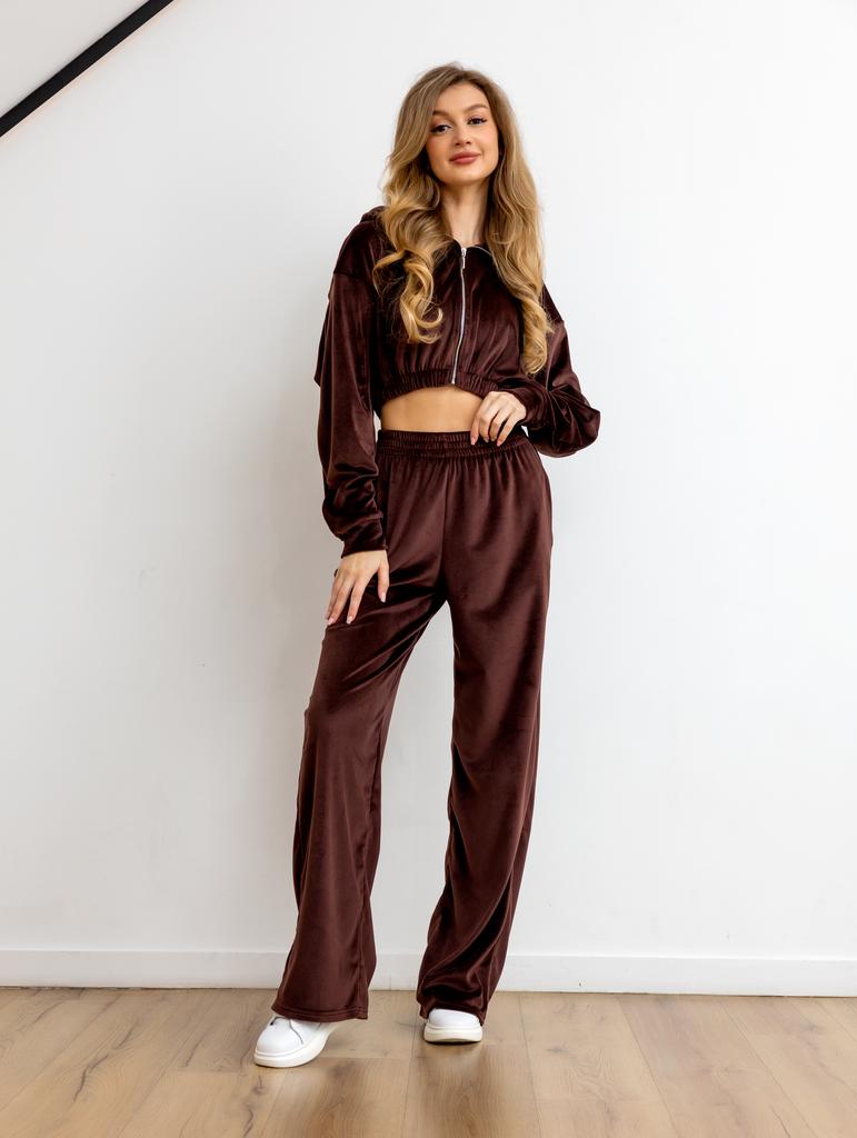 Костюм VELOUR CHOICE ZIP Шоколад