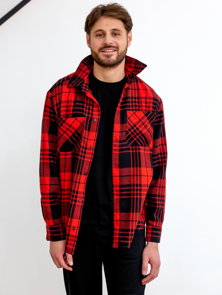 Рубашка PLAID MEN Красный/Черный