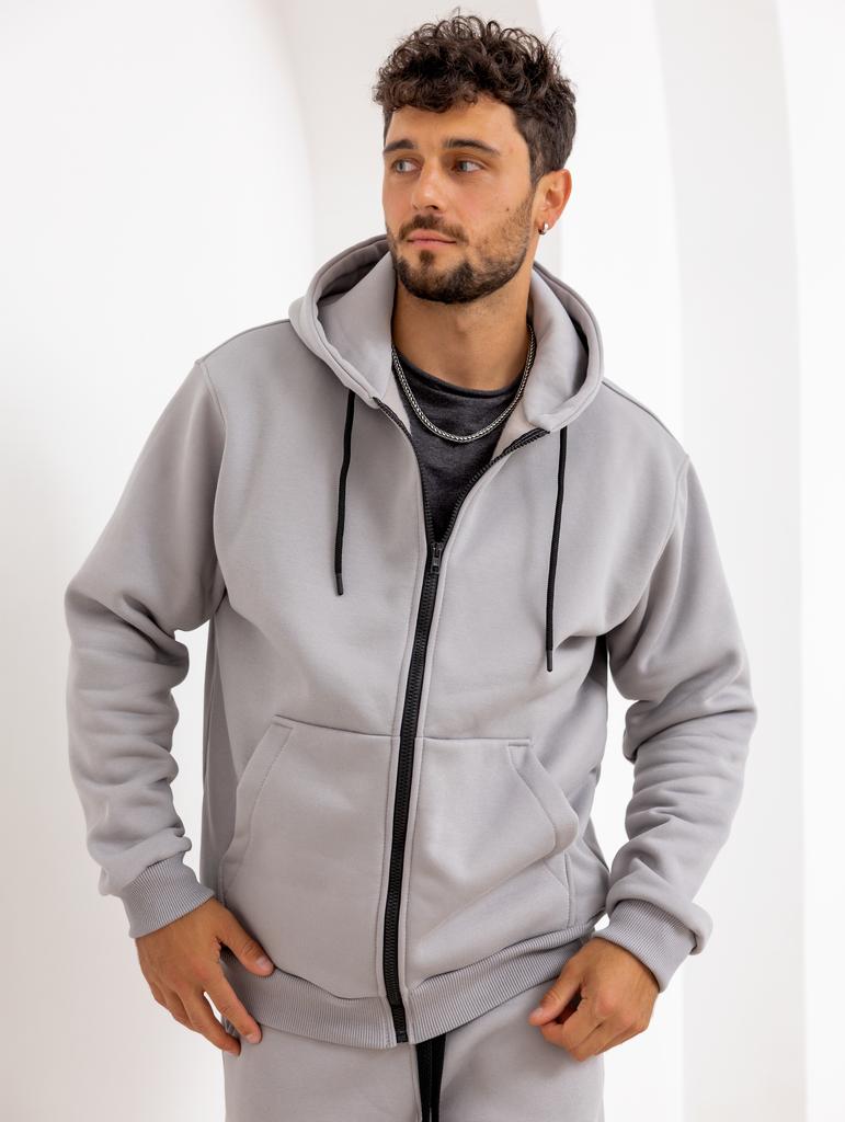 Худи ZIP WARM MEN Пепел