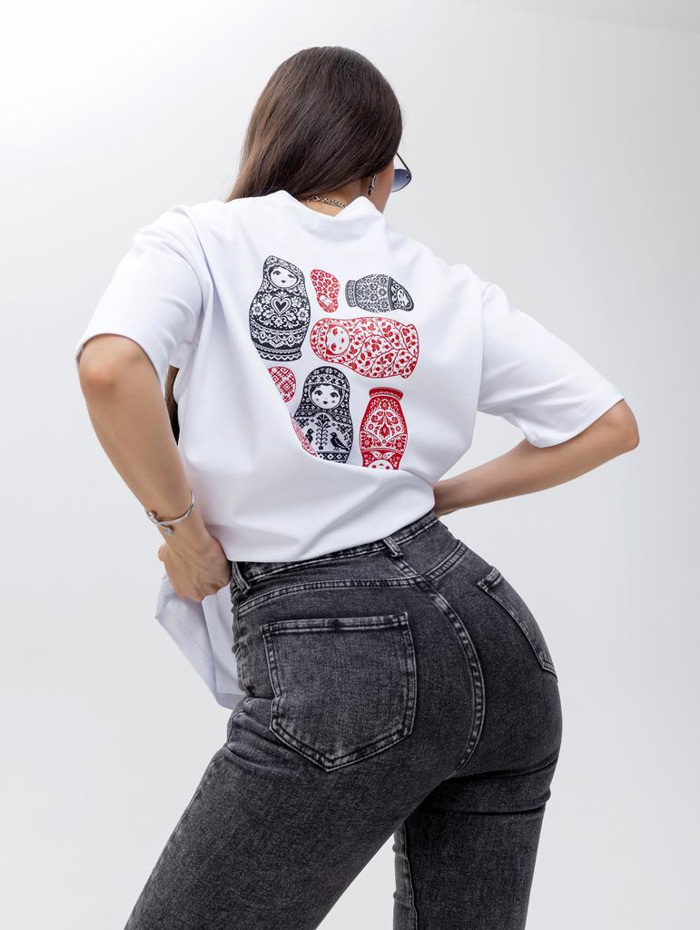 Футболка Расписные матрёшки