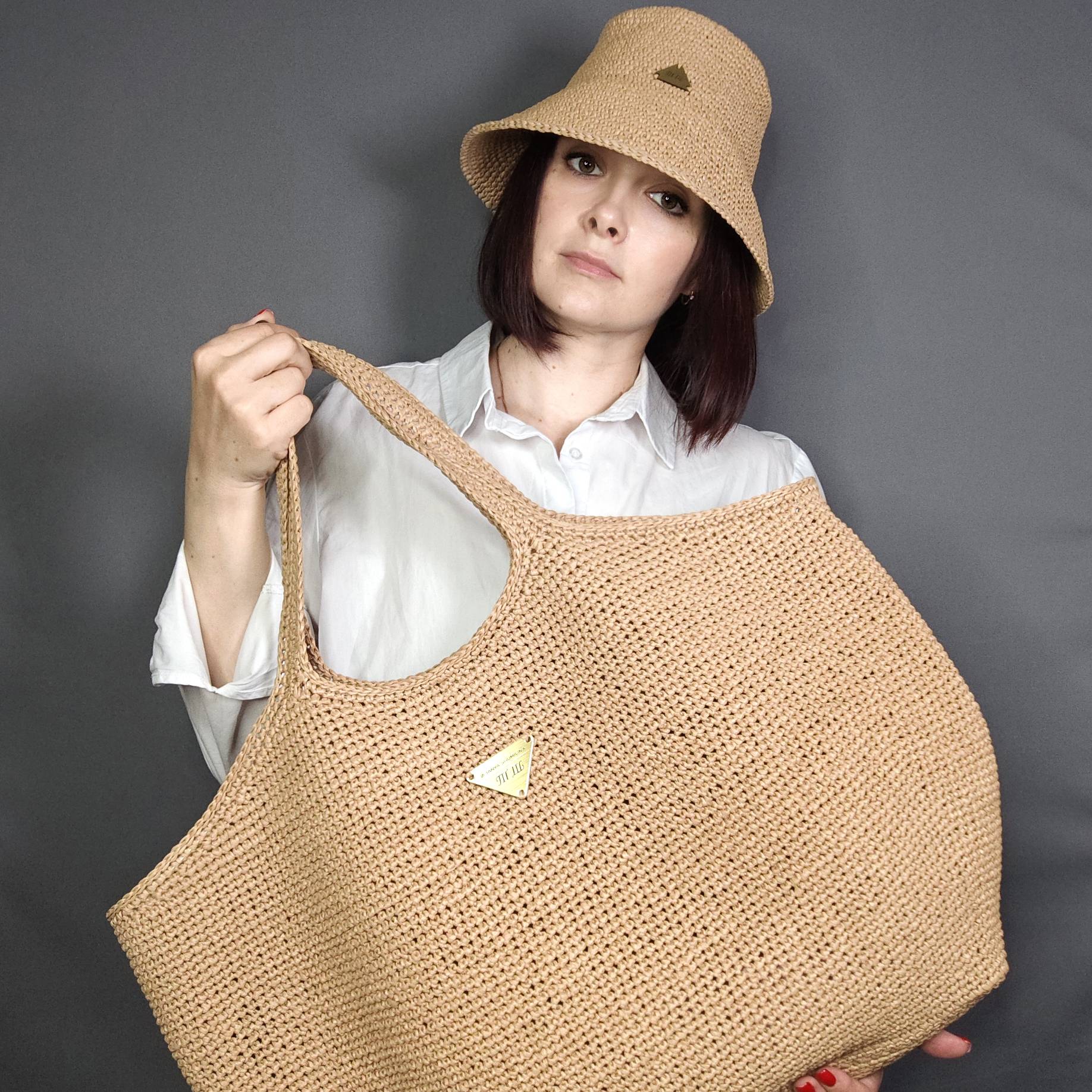 Комплект МК "Сумка Лоран и панама Smile"