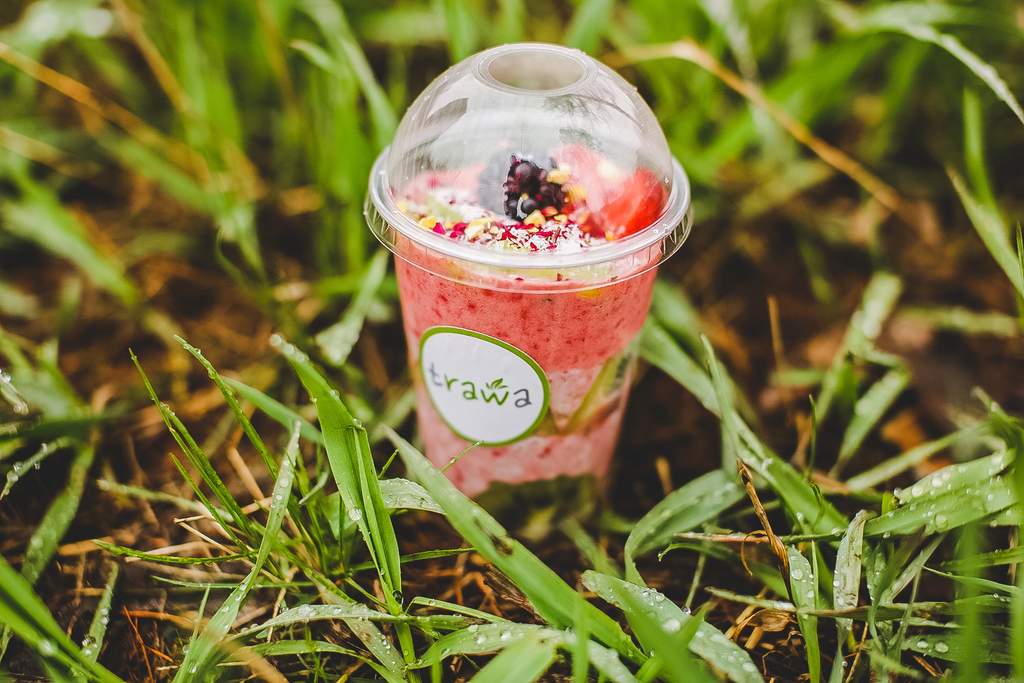 Чиа-пудинг "Малина-киви"