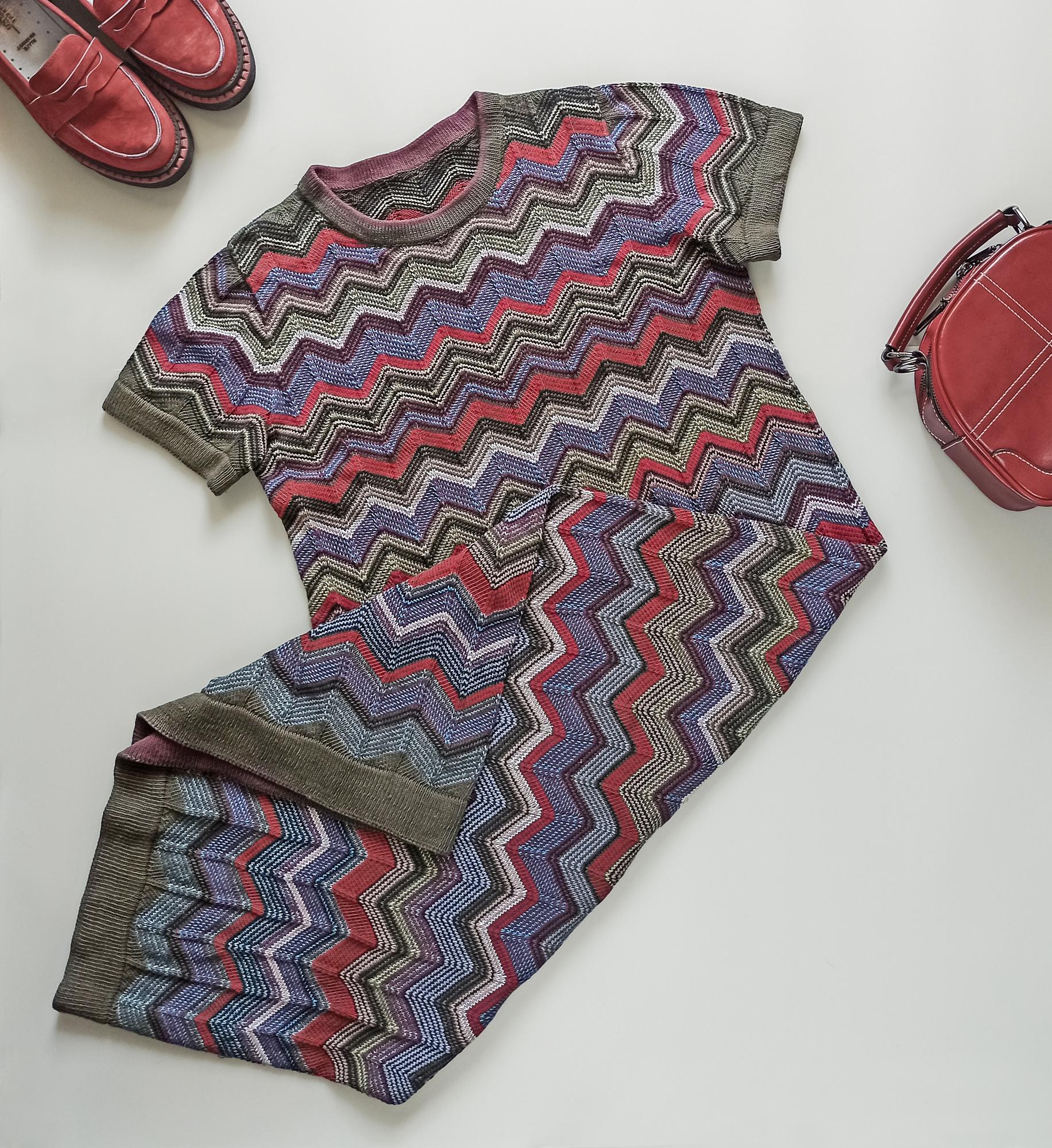 Совместное вязание платье / футболка "Алхимия"