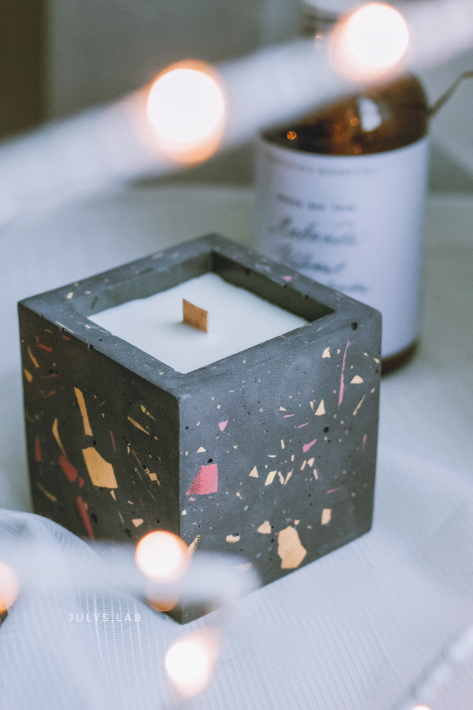 Свеча CUBE Terrazzo Autumn