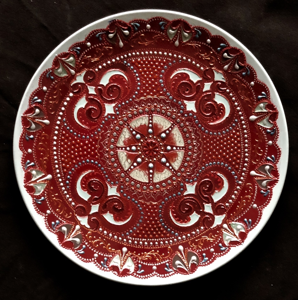 Тарелка декоративная Explosion pomergranat