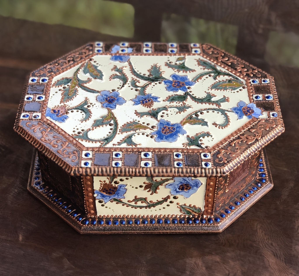 Шкатулка декоративная Forget-me-nots