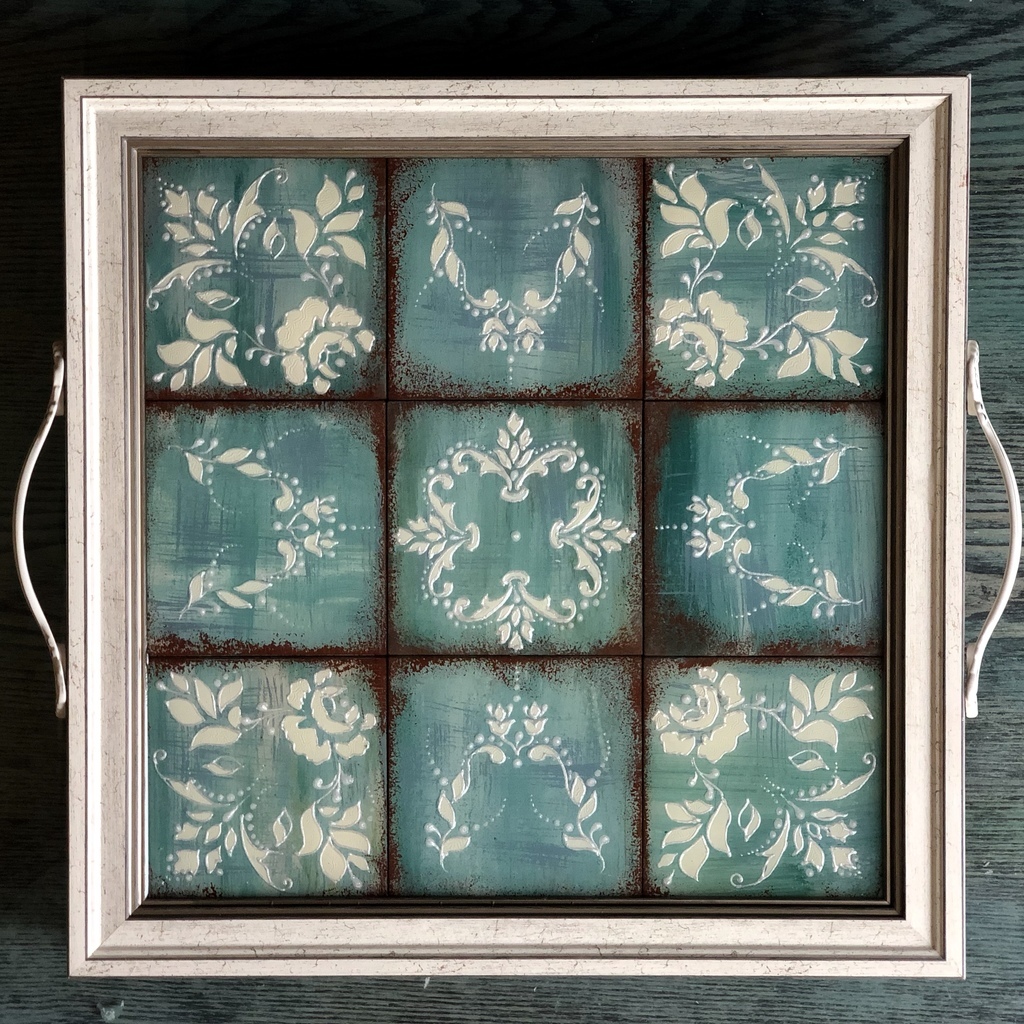 Поднос White flowers