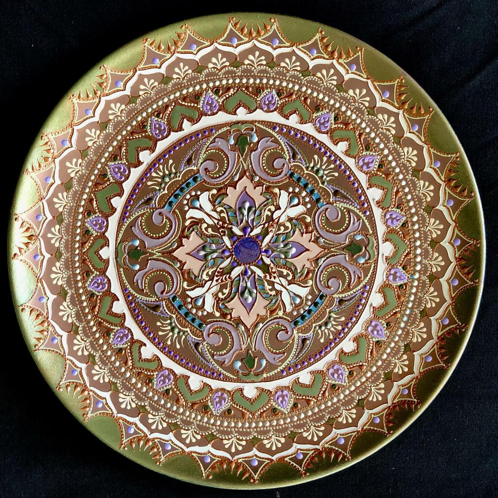 Тарелка декоративная Copper charm