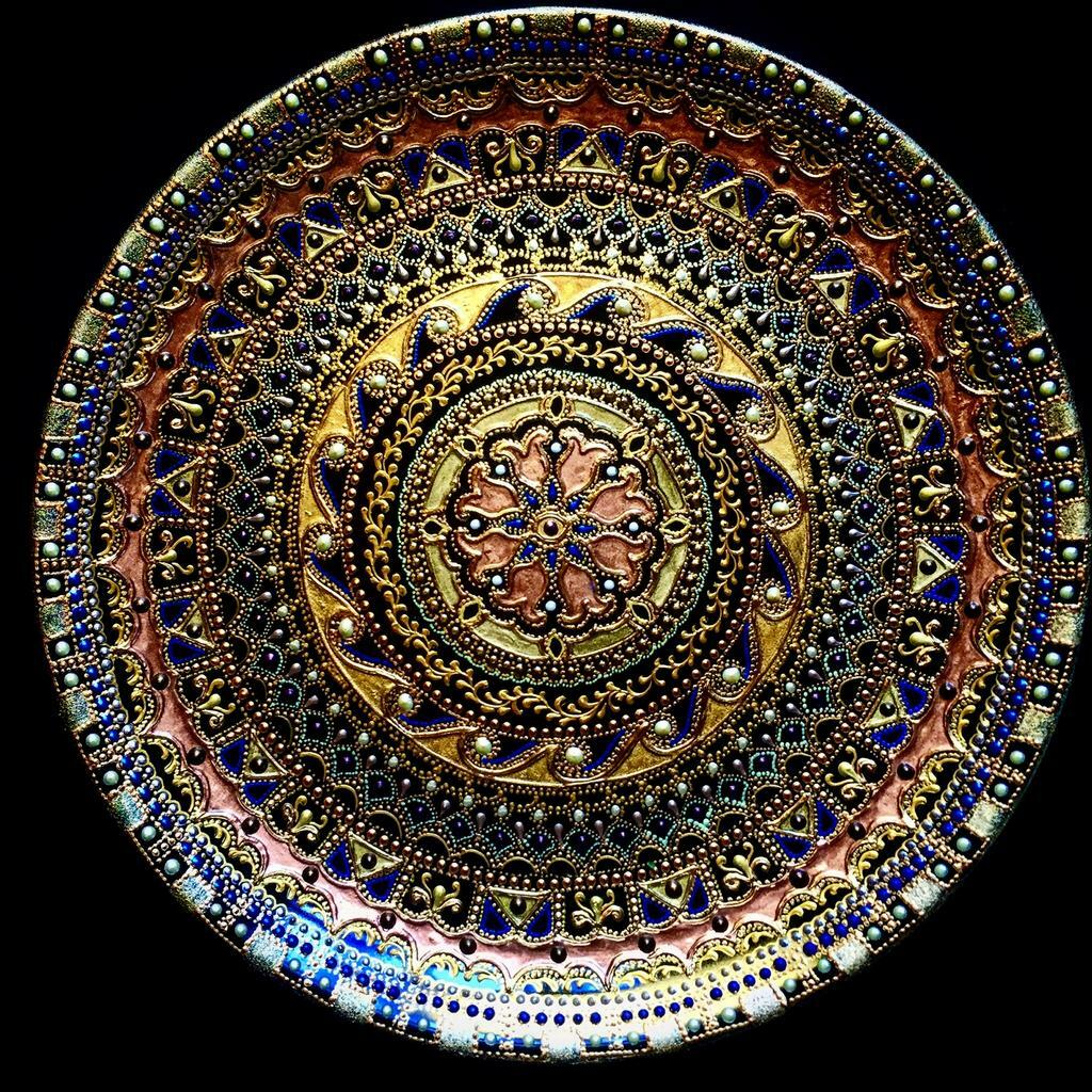 Тарелка декоративная Copper Rapsodya