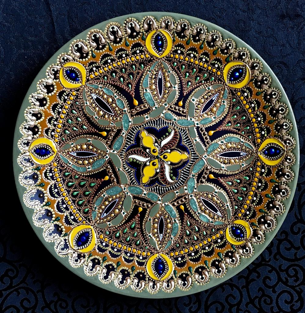 Тарелка декоративная Yellow tulip