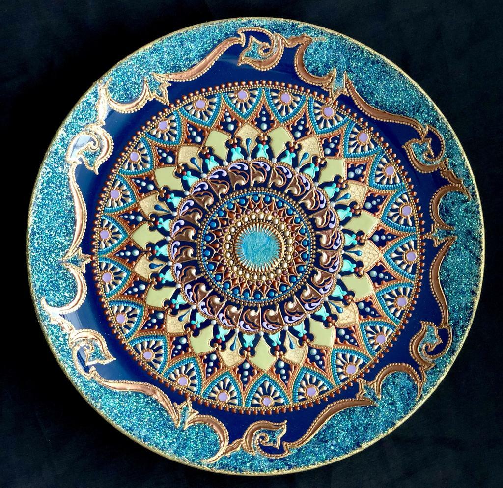 Тарелка декоративная Shining wave