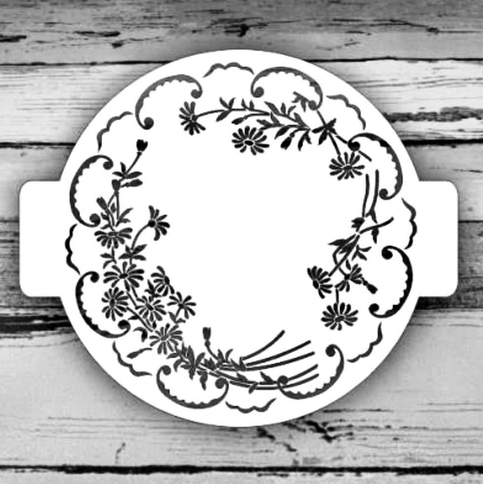 Трафарет Циферблат 043  D25 см