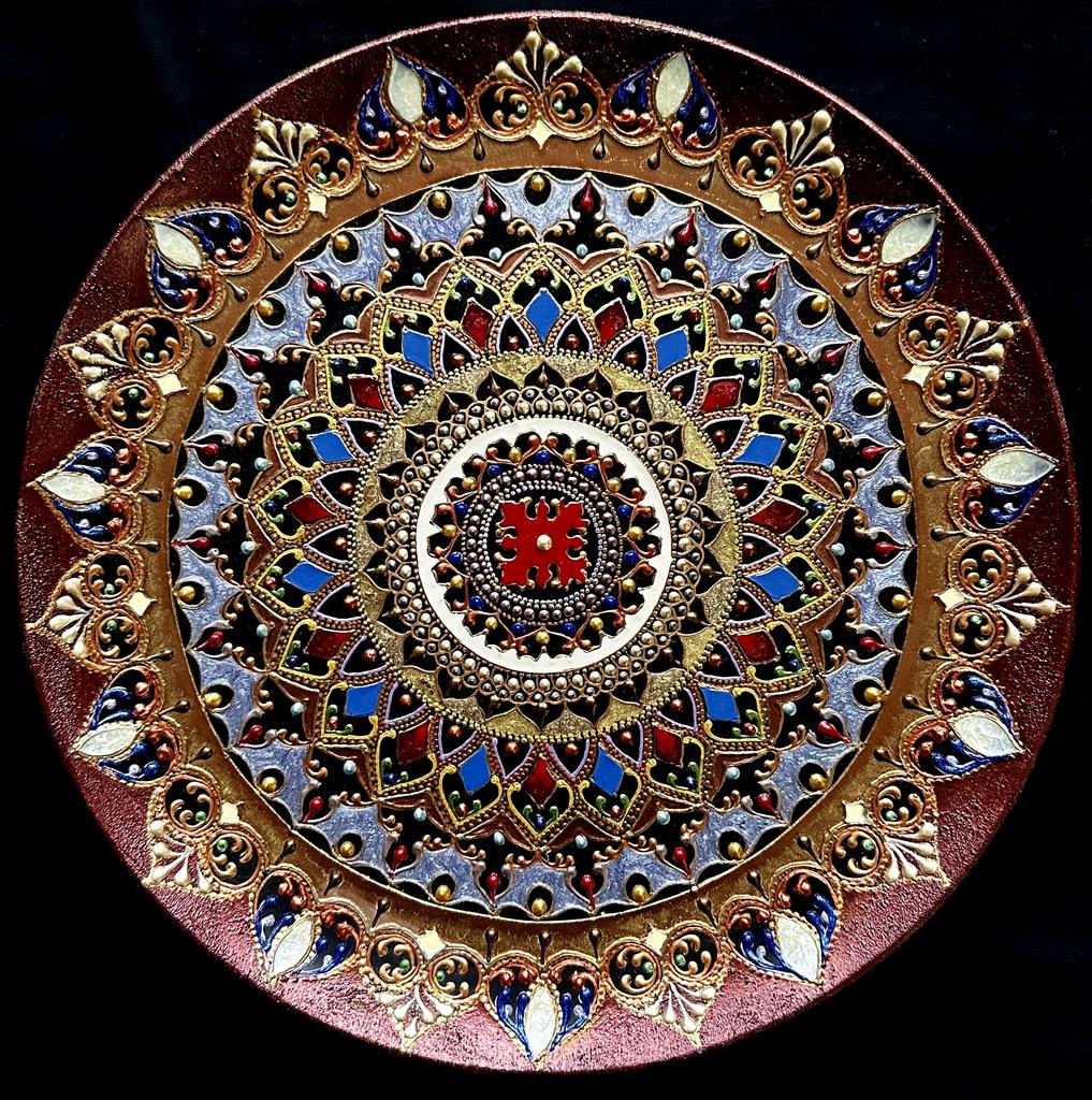 Тарелка декоративная "Пламя"