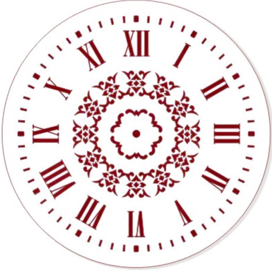 Трафарет  Круглый, циферблат. 25см