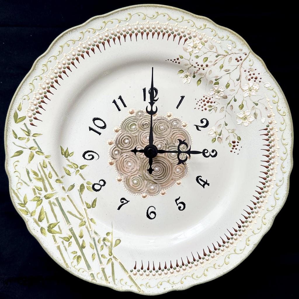 Часы настенные Бамбук и сакура