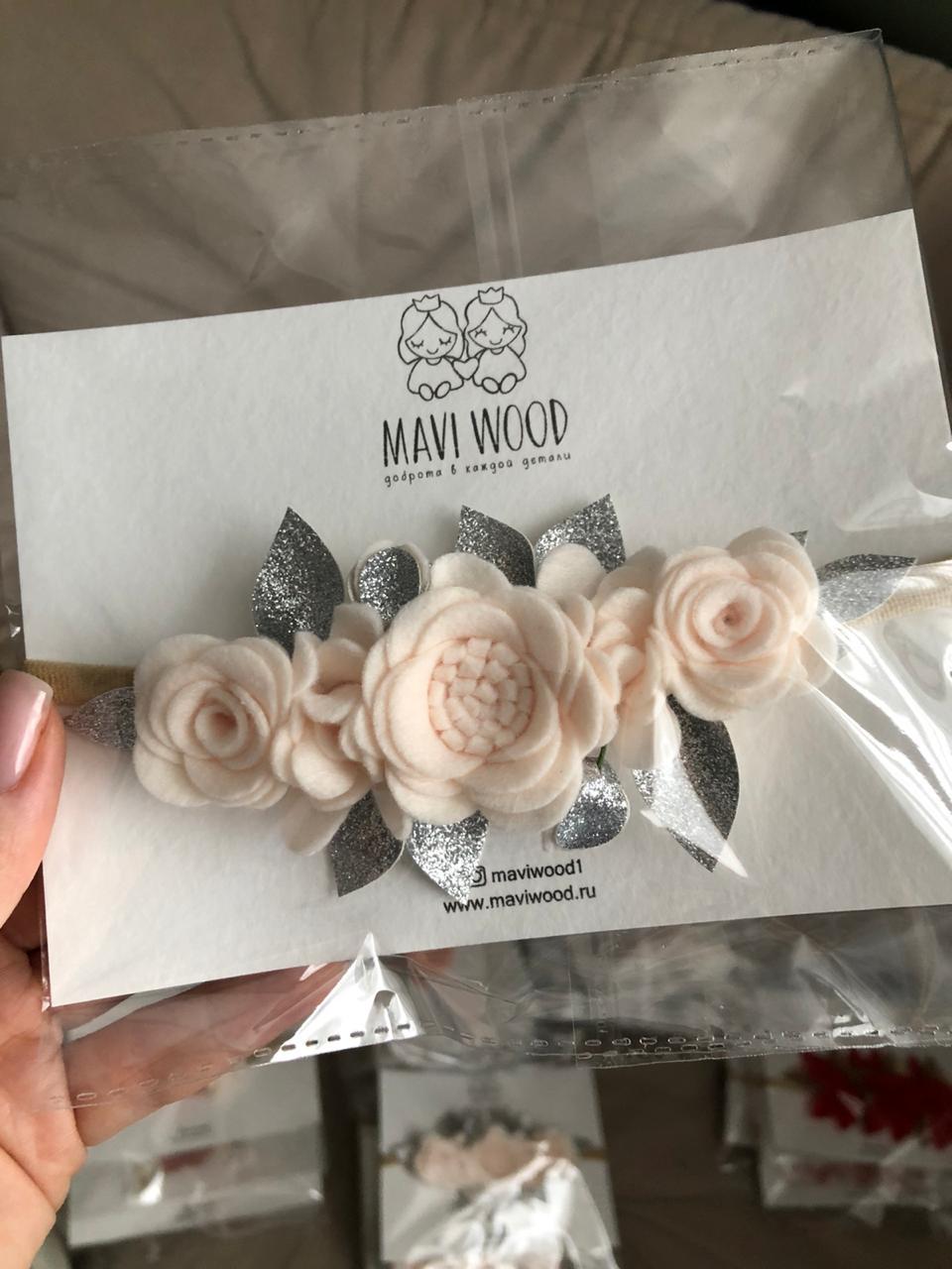 Повязка на голову цветы