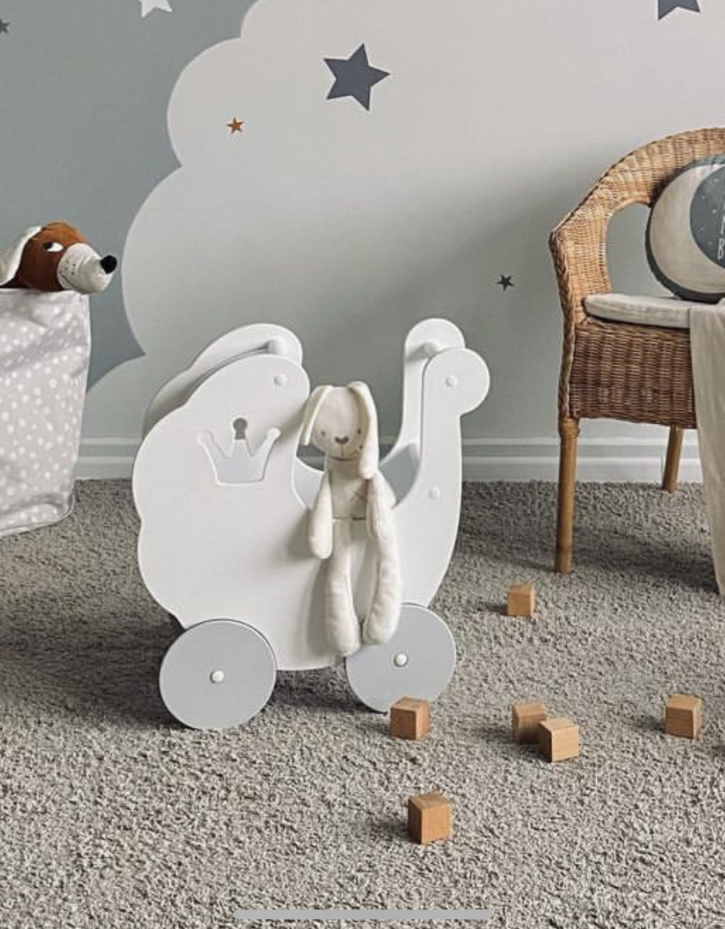 Деревянная коляска «Принцесса»