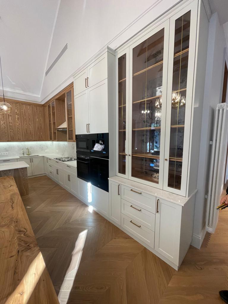 Кухня под ключ шпон/эмаль