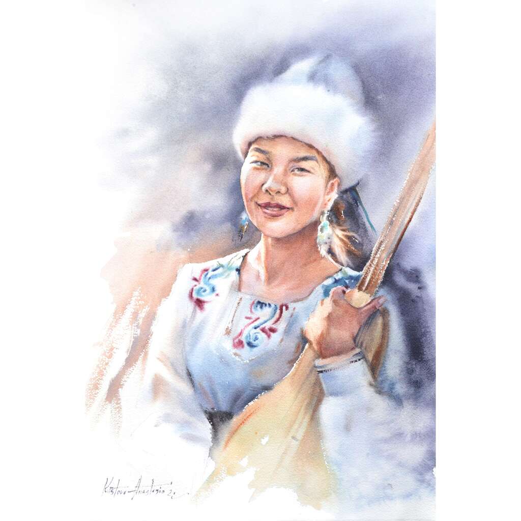 Картина “Kyrgyz girl”