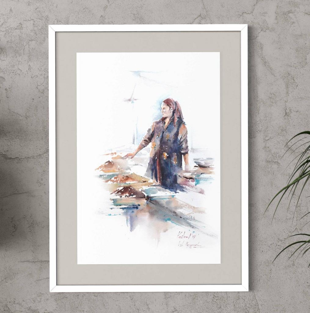 Картина “Woman at the counter”