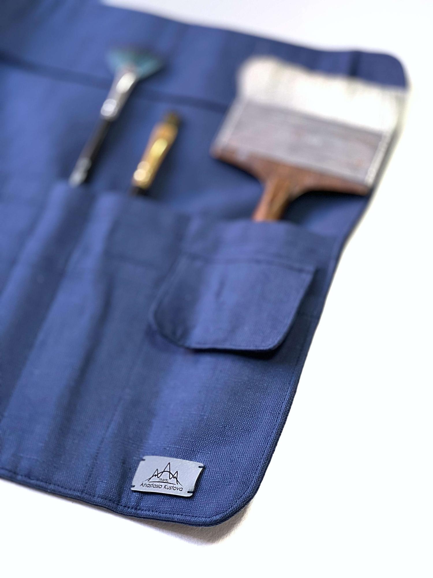 Пенал для кистей. Синий