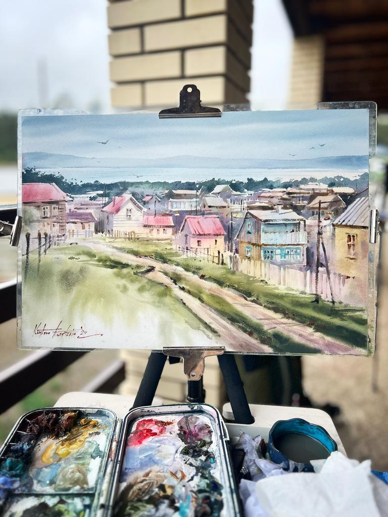 Картина  "Хужир. Ольхон"