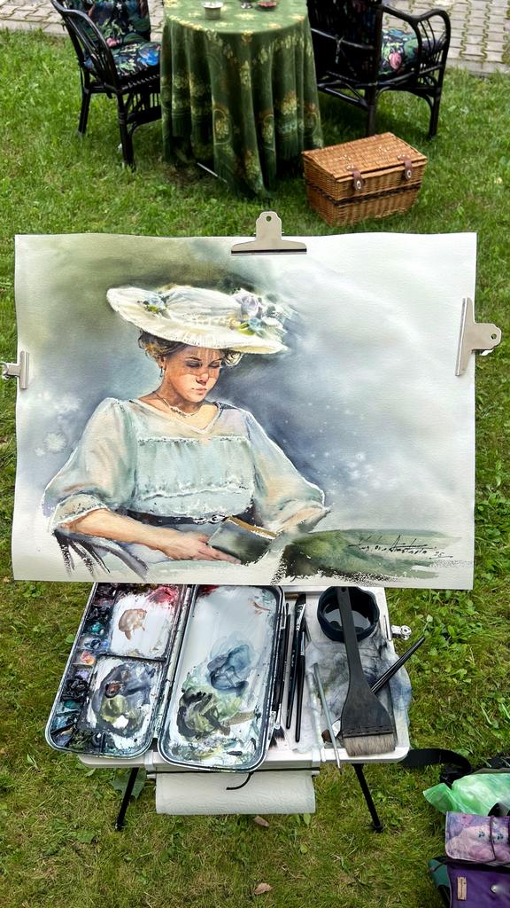 Картина  "Девушка с книгой”