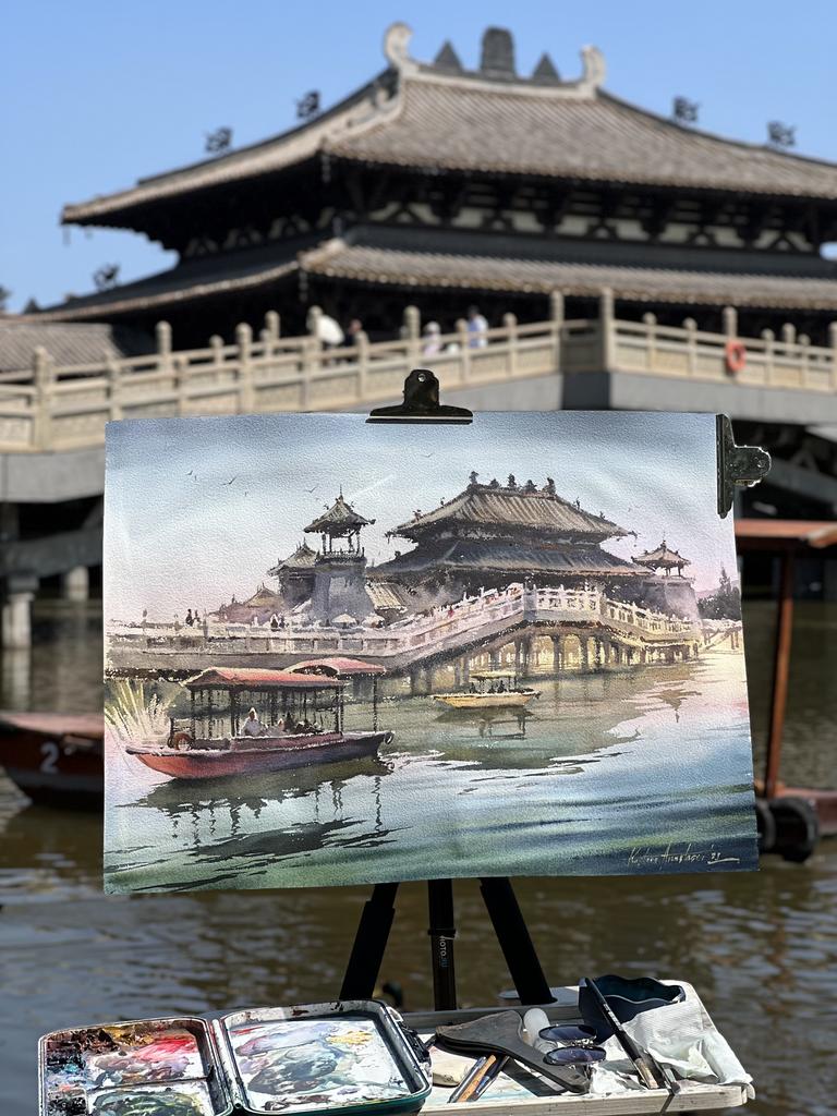 Картина  "Юнгань. Китай”