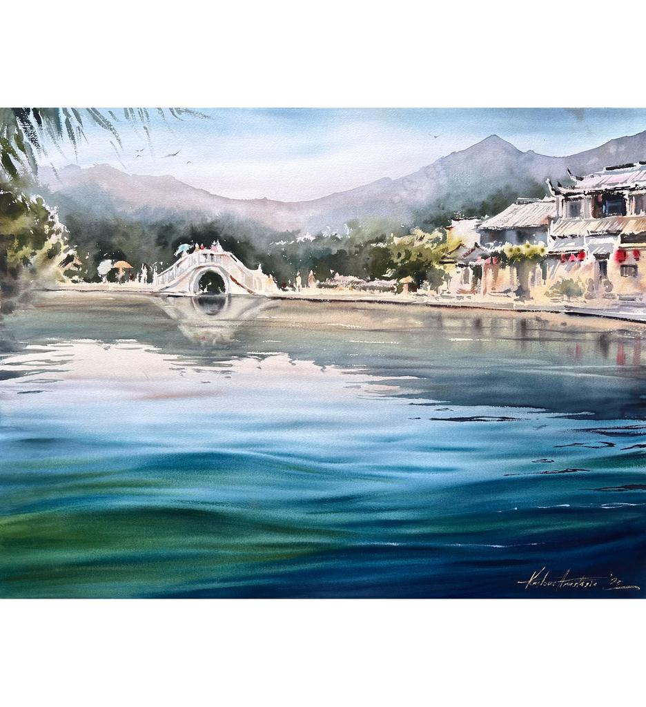 Картина  "Hongcun.Китай”