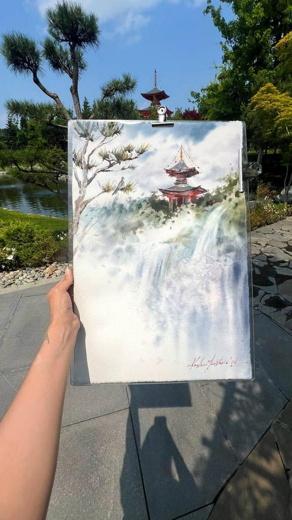 Картина  "Японский сад”