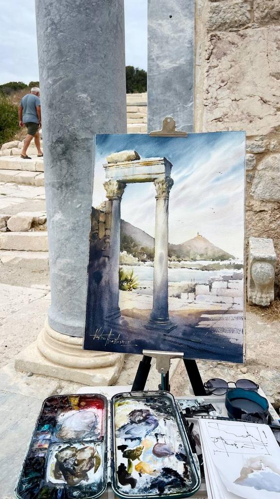 Картина  "Древние развалины”