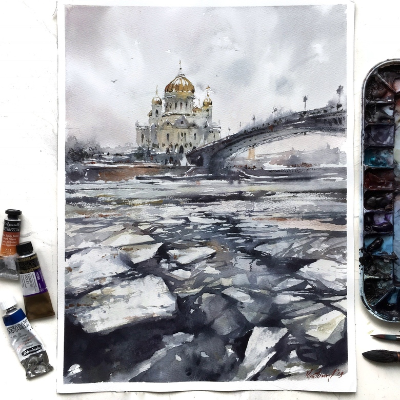 Картина "Ледоход»