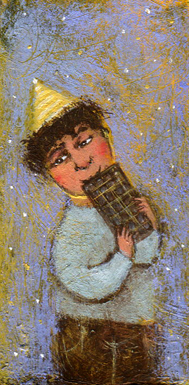 Первый кусочек шоколадки