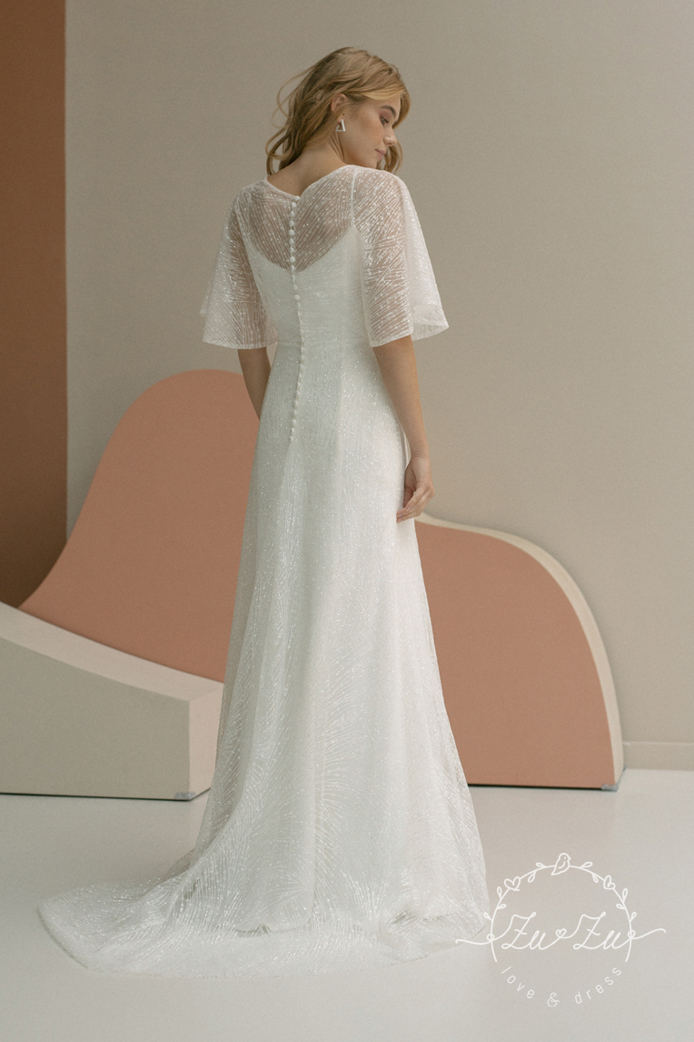 простое свадебное платье москва