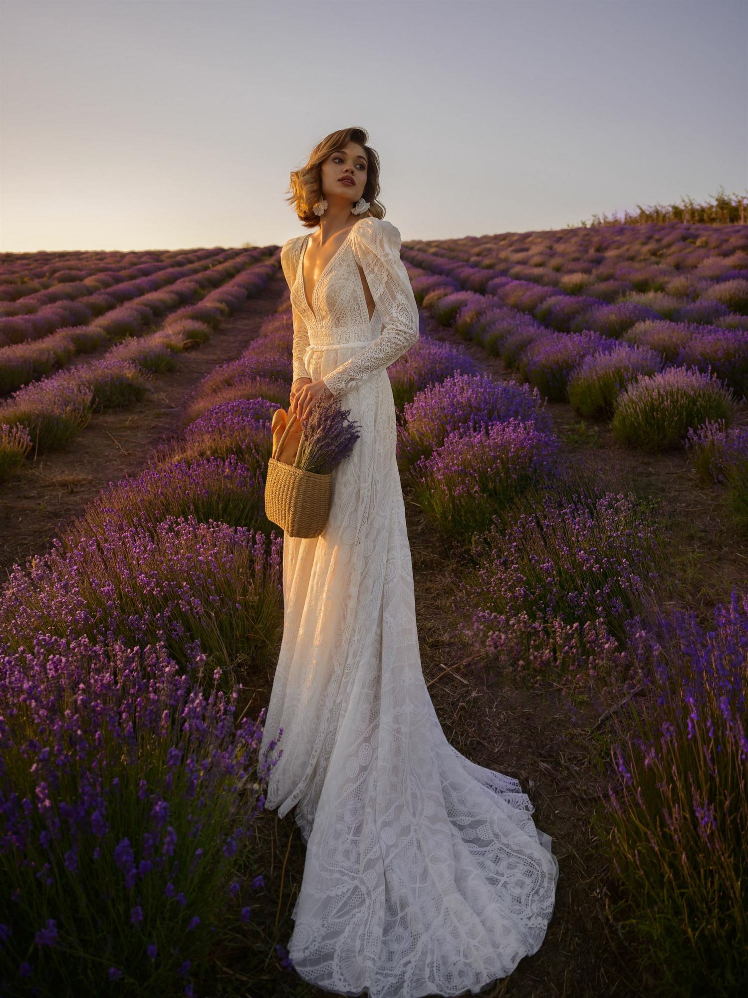 Свадебное платье Лита с рукавами