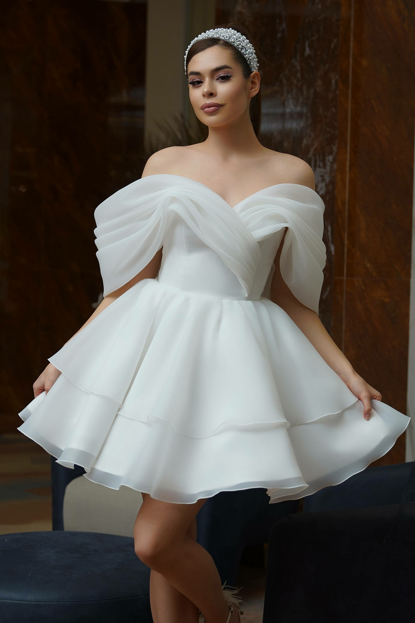 Свадебное платье Флай органза