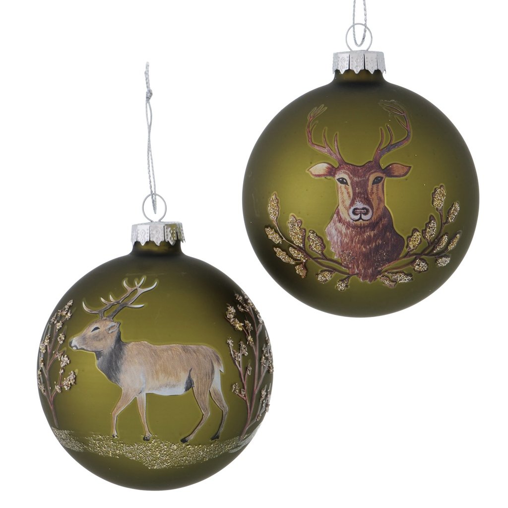 Елочный шар "Олень" в ассортименте