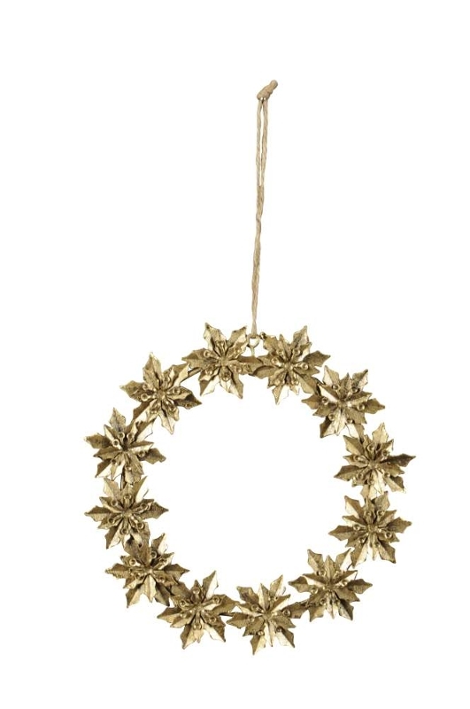 Венок подвесной "Пуансетия"