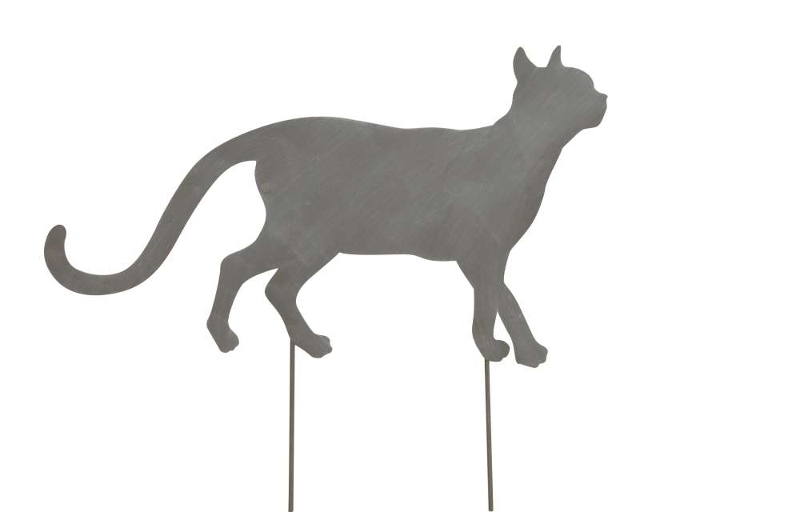 Декор "Кошка" серая + штекер