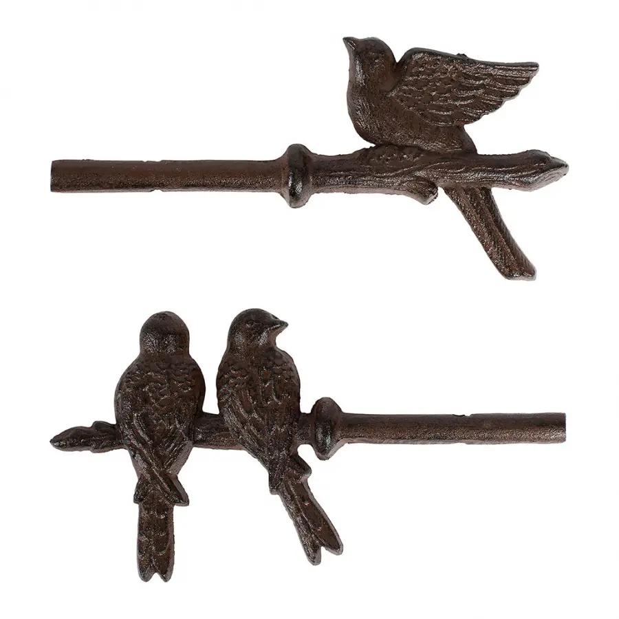 Наконечники для карниза "Птички", комплект (чугун)